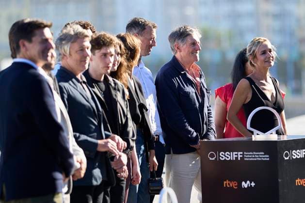 September 30, 2023, Madrid, Madrid, Spain: Sandrine Bonnaire, Gabriel Byrne, Fionn O Shea, Grainne Good, James Marsh attended Dance First Photocall during 71st San Sebastian International Film Festival at Kursaal Palace on September 30, 2023 in Donostia San Sebastian, Spain Madrid Spain - ZUMAg15_ 20230930_zaf_g15_001 Copyright: xJackxAbuinx