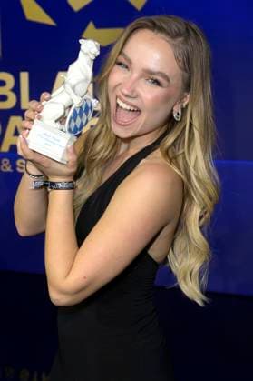 Julia Beautx bei der Verleihung vom Blauer Panther - TV & Streaming Award 2023 in der BMW Welt. München, 25.10.2023