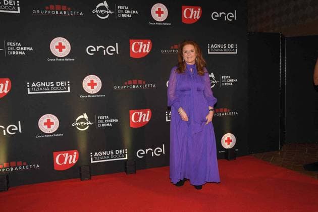 Rome, Monumental Complex of Santo Spirito in Sassia Charity Gala della Croce Roosa 2023 Rome, Monumental Complex of Santo Spirito in Sassia Charity Gala della Croce Roosa 2023 , In the photo: Sarah Ferguson Rome Italy  Copyright: xIPA ABACAx