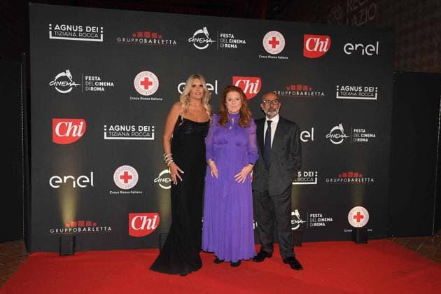 Rome, Monumental Complex of Santo Spirito in Sassia Charity Gala della Croce Roosa 2023 Rome, Monumental Complex of Santo Spirito in Sassia Charity Gala della Croce Roosa 2023 , In the photo: Tiziana Rocca Sarah Ferguson Hormoz Vasfi Rome Italy  Copyright: xIPA ABACAx
