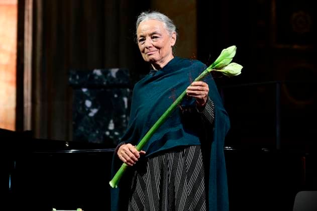 Bilder des Jahres 2023, Entertainment 11 November Entertainment Themen der Woche KW45 Blanche Kommerell bei der Lesung Ludwig Börne und Heinrich Heine, Ein deutsches Zerwürfnis während der Jüdischen Kulturtage im Kulturforum Görlitzer Synagoge. Görlitz, 11.11.2023