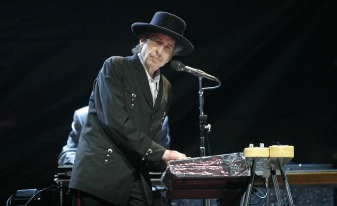 Concierto por la Paz . Bob Dylan Foto : Javier Hernandez EDITORIAL USE ONLY  Copyright: xx x elpphotos010256