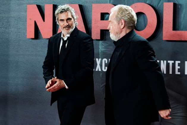 Bilder des Jahres 2023, Entertainment 11 November Joaquin Phoenix und Ridley Scott bei der Premiere des Kinofilms Napoleon im Museo del Prado. Madrid, 20.11.2023
