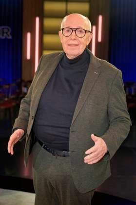 Reiner Calmund bei der Aufzeichnung der WDR-Talkshow Kölner Treff im WDR Studio BS 2. Köln, 24.11.2023