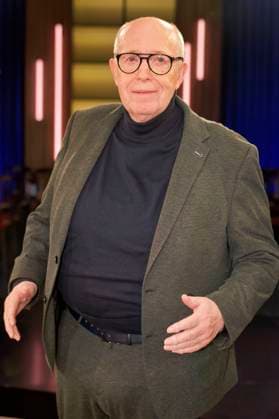 Reiner Calmund bei der Aufzeichnung der WDR-Talkshow Kölner Treff im WDR Studio BS 2. Köln, 24.11.2023