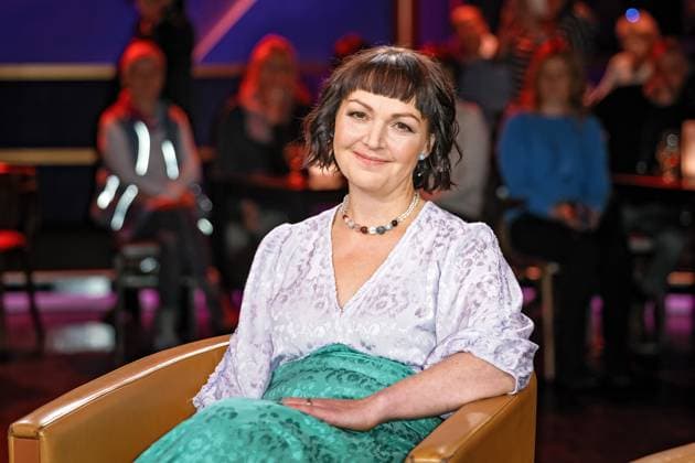 MDR - Riverboat. Bäckerin Doreen Bergmann anläßlich der Aufzeichnung der MDR - Talkshow Riverboat am 23.11.2023 in der Mediacity Leipzig. 20231123SFL0019