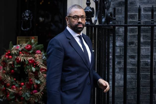 December 12, 2023, London, United Kingdom: James Cleverly leaves 10 Downing Street after a cabinet meeting in London. Prime Minister Rishi Sunak is spending time trying to convince fellow Conservative MPs to support his emergency Rwanda Bill legislation ahead of a crucial vote. London United Kingdom - ZUMAs197 20231212_aaa_s197_063 Copyright: xTejasxSandhux