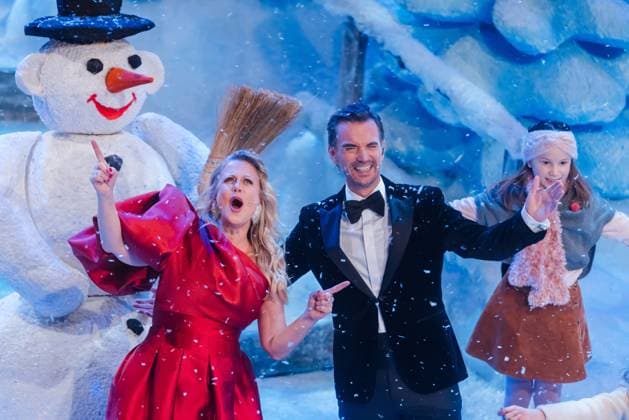 Das Adventsfest der 100.000 Lichter Moderator Florian Silbereisen und Barbara Schöneberger treten bei der ARD-Show Das Adventsfest der 100.000 Lichter auf. Suhl Thüringen DEUTSCHLAND
