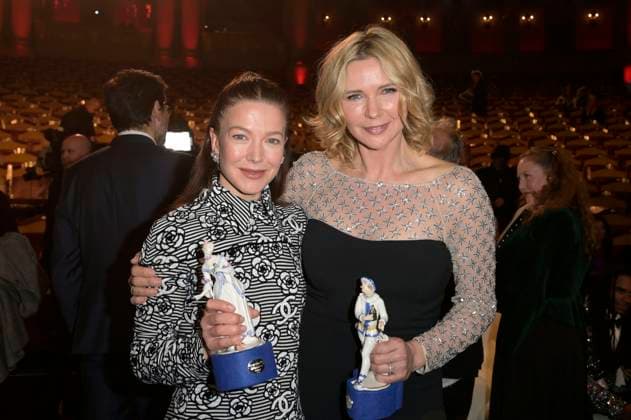Bilder des Jahres 2024, Entertainment 01 Januar Entertainment Themen der Woche KW03 Hannah Herzsprung und Veronica Ferres bei der Verleihung des 45. Bayerischen Filmpreises 2023 im Prinzregententheater. München, 19.01.2024