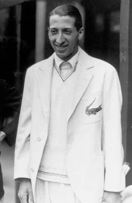 Rene Lacoste (1904-1996) French tennisman, nicknamed the Crocodile, he had a very short but brilliant carrer in 1925-1929 in June 1927 1701512 Rene Lacoste (1904-1996) French tennisman, nicknamed the Crocodile, he had a very short but brilliant carrer in 1925-1929 in June 1927; (add.info.: Rene Lacoste (1904-1996) french tennisman, nicknamed the Crocodile, he had a very short but brilliant carrer in 1925-1929 in june 1927). Copyright: xBridgemanxImagesx 1701512