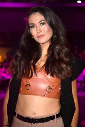 Fiona Erdmann bei der Marcel Ostertag Fashion Show auf der Berlin Fashion Week Autumn Winter 2024 in der Verti Music Hall. Berlin, 07.02.2024