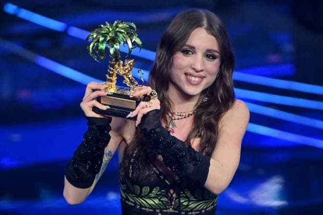 Sanremo Im 10 02 2024 74th Sanremo Festival photo Image in the photo Angelina Mango