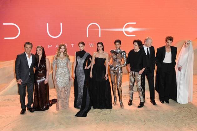 Bilder des Jahres 2024, Entertainment 02 Februar Entertainment Themen der Woche KW07 Entertainment Bilder des Tages Celebrities arrive for the premiere of Dune: Part Two at Leicester Square Gardens in central London Featuring: Josh Brolin, Florence Pugh, Là a Seydoux, Rebecca Ferguson, Souheila Yacoub, Zendaya, Timothà e Chalamet, Stellan Skarsgard, Austin Butler, Anya Taylor-Joy Where: London, United Kingdom When: 15 Feb 2024 Credit: Cover Images EDITORIAL USE ONLY. NOT FOR USE BY NEWSPAPERS BASED IN THE UK. Copyright: xx 53464459