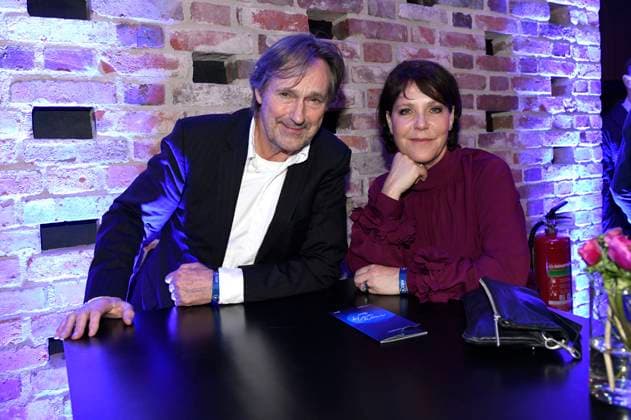 Helmut Zierl und Janina Hartwig bei der ARD Blue Hour 2024 im Rahmen der Berlinale 2024 im Hotel Telegraphenamt. Berlin, 16.02.2024