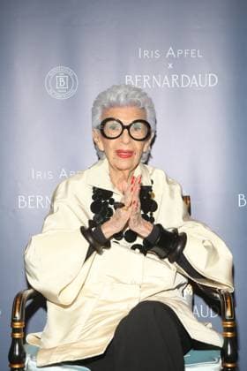 September 13, 2019, New York, New York, United States: Iris Apfel launch of her jewelry collaboration at Bernardaud Boutique. New York United States - ZUMAw140 20190913_zea_w140_008 Copyright: xDs7x