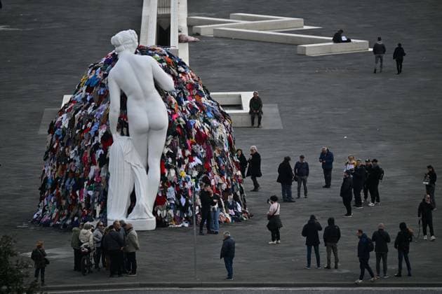Bilder des Jahres 2024, News 03 März News Themen der Woche KW10 Foto IPP Felice De Martino Napoli 06 03 2024 Inaugurazione della nuova Venere degli stracci di Michelangelo Pistoletto Italy Photo Press World Copyright