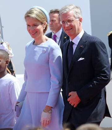 Queen Mathilde of Belgium and King Philippe of Belgium attend the ceremony for the 70th anniversary of the D-Day in Normandy 120312, Queen Mathilde of Belgium and King Philippe of Belgium attend the ceremony for the 70th anniversary of the D-Day in Normandy. Normandy, France - June 6, 2014. NORTH AMERICA, SPAIN, ITALY, CHINA, SWEDEN, PORTUGAL, SOUTH AMERICA, SOUTH AFRICA, BALTIC STATES, POLAND, CZECH REPUBLIC & GREECE ONLY, Credit:John Rasimus, PacificCoastNews Avalon France, Normandy  Copyright: xJohnxRasimus,xPacificCoastNewsx xAvalonx 0533704820