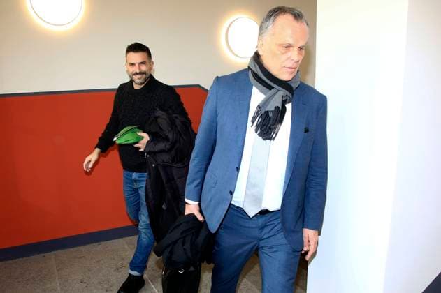 Bilder des Jahres 2024, Entertainment 03 März Entertainment Themen der Woche KW11 Marc Terenzi mit seinem Anwalt Andreas Hohnel bei der Gerichtsverhandlung wegen des Vorwurfs der sexuellen Belästigung einer 15-Jährigen gegen Marc Terenzi vor dem Amtsgericht Borna. Borna, 14.03.2024