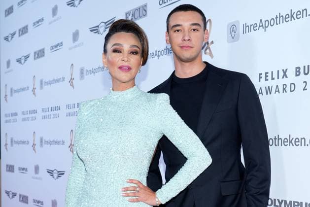 Bilder des Jahres 2024, Entertainment 04 April Entertainment Themen der Woche KW16 Entertainment Bilder des Tages Verona Pooth und ihr Sohn Diego beim Felix Burda Award am 21.04.2024 in Berlin Felix Burda Award 2024 in Berlin
