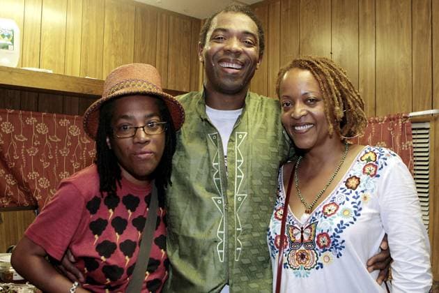 FEMI KUTI LIVE IN CONCERT ALEXA BIRDSONG AND FEMI KUTI AND CASSANDRA WILSON BACKSTAGE AT CENTRAL PARK SUMMERSTAGE, HELD IN CENTRAL PARK. NEW YORK CITY. 11 JULY 2007. PICTURES ,  Copyright: xTerrencexJenningsx xAvalonx 0547122013