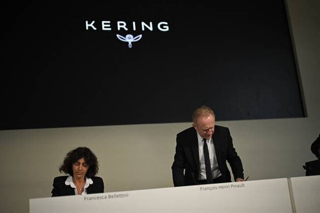 Kering Annual General Meeting - Paris French businessman Francois-Henri Pinault speaks on April 25, 2024 during the Kering annual general meeting in Paris. Photo by Eliot Blondet ABACAPRESS.COM Paris France  Copyright: xBlondetxEliot ABACAx