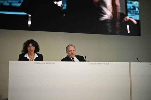 Kering Annual General Meeting - Paris French businessman Francois-Henri Pinault speaks on April 25, 2024 during the Kering annual general meeting in Paris. Photo by Eliot Blondet ABACAPRESS.COM Paris France  Copyright: xBlondetxEliot ABACAx