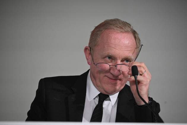Kering Annual General Meeting - Paris French businessman Francois-Henri Pinault speaks on April 25, 2024 during the Kering annual general meeting in Paris. Photo by Eliot Blondet ABACAPRESS.COM Paris France  Copyright: xBlondetxEliot ABACAx