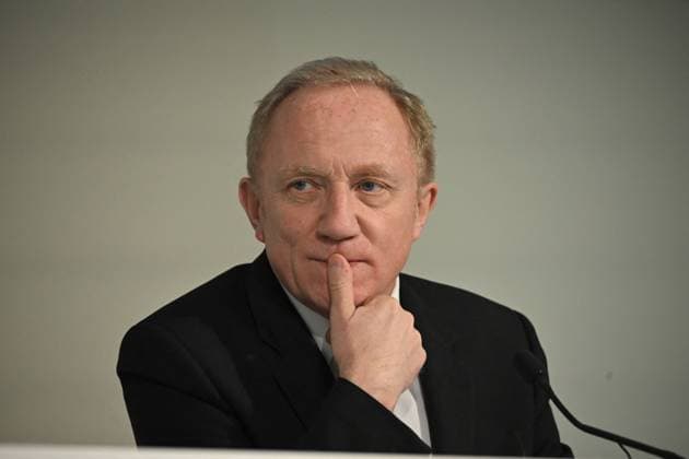 Kering Annual General Meeting - Paris French businessman Francois-Henri Pinault speaks on April 25, 2024 during the Kering annual general meeting in Paris. Photo by Eliot Blondet ABACAPRESS.COM Paris France  Copyright: xBlondetxEliot ABACAx