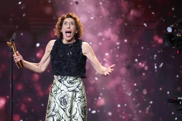 Bilder des Jahres 2024, Entertainment 05 Mai Entertainment Themen der Woche KW18 Deutscher Filmpreis 2024 BESTE WEIBLICHE NEBENROLLE Adele Neuhauser Â· 15 JAHRE bei der Verleihung der Lola - Deutscher Filmpreis 2024 im Theater am Potsdamer Platz in Berlin 03.05.2024 Copyright: xEventpressx