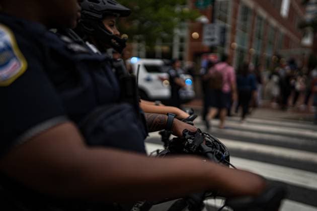 May 9, 2024, Washington, District Of Columbia, USA: Thirty-six hours following the dismantling of the anti-war encampment at GWU, protesters convened at the site to denounce the university and Metropolitan Police Department s actions, which led to the eviction, suspension, and arrest of students. Amidst their grievances, demonstrators also rallied against the continuous Israeli aggression in Gaza. Washington USA - ZUMAt162 20240509_znp_t162_030 Copyright: xNataschaxTahabsemx