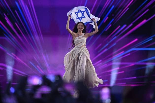 MALMÖ, SWEDEN 20240511 Eden Golan representing Israel with the song Hurricane is presented before the final of the 68th edition of the Eurovision Song Contest ESC at Malmö Arena, in Malmö, Sweden, Saturday, May 11, 2024 MALMÖ SWEDEN x10070x  Copyright: xJessicaxGow TTx EUROVISION SONG CONTEST 2024 T8xDJTJj_oQ