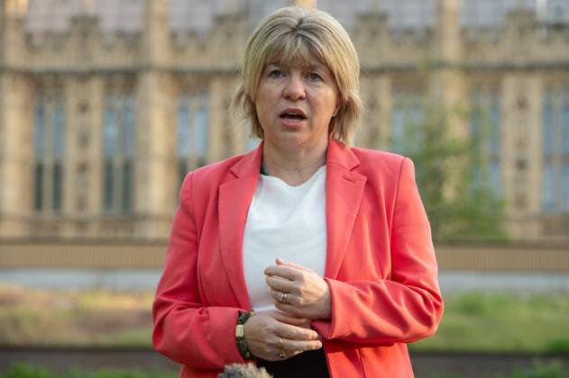May 13, 2024, London, England, United Kingdom: UK Health Minister MARIA CAULFIELD is being interviewed in Westminster during the morning broadcast round. London United Kingdom - ZUMAk172 20240513_zip_k172_002 Copyright: xThomasxKrychx