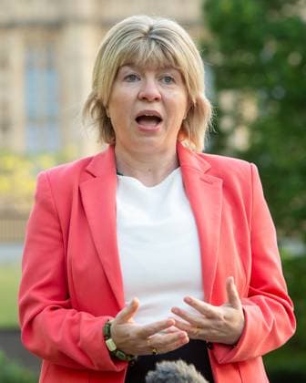 May 13, 2024, London, England, United Kingdom: UK Health Minister MARIA CAULFIELD is being interviewed in Westminster during the morning broadcast round. London United Kingdom - ZUMAk172 20240513_zip_k172_009 Copyright: xThomasxKrychx