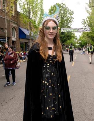 May 18, 2024 - McMinnville, Oregon, USA - The 24th Annual McMenamins UFO Festival commemorates the sighting of a UFO in 1950 by McMinnville farmer Paul Trent, who made several photos of a disc-shaped object hovering over his land. Mcminnville USA - ZUMAce6_ 20240518_zaf_ce6_009 Copyright: xBrianxCahnx