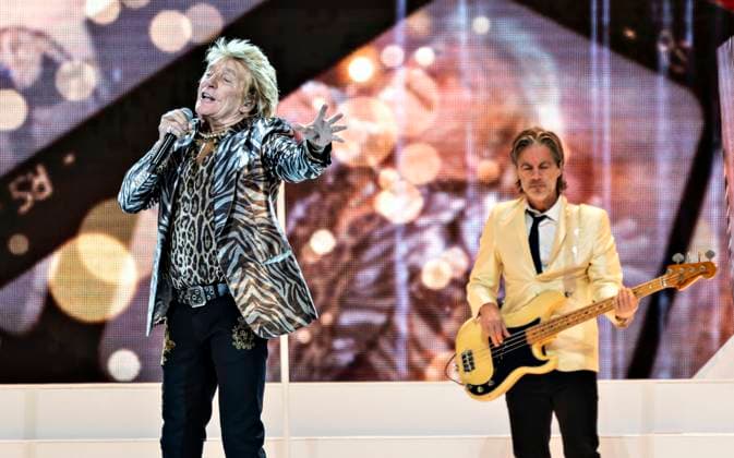 Bilder des Jahres 2024, Entertainment 06 Juni Entertainment Themen der Woche KW23 Entertainment Bilder des Tages Rod Stewart on stage at Royal Arena during his One last time concert on Sunday, June 9, 2023. (Photo: Torben Christensen Scanpix 2024) , Copenhagen Denmark Copyright: TorbenxChristensen TorbenxChristensenx spdk20240609-211838-L