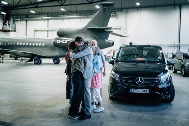 Johan Floderus return home after being imprisoned in Iran Here Floderus is reunited with his family at Arlanda airport, Stockholm, Sweden 15 June 2024 Sweden x10510x  Copyright: xTomxSamuelssonx xRegeringskanslietx FLODERUS AND AZIZI BACK IN SWEDEN wYYH2IWXW_8