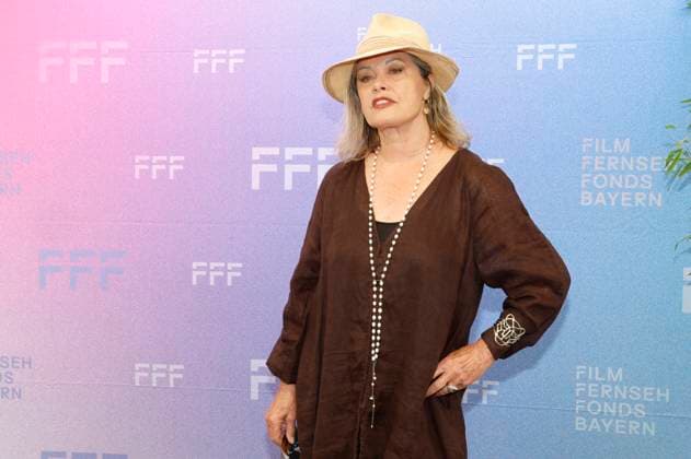 Uschi Obermaier beim Empfang des FilmFernsehFonds Bayern beim 41. Filmfest München 2024 im CafÃ Reitschule. München, 04.07.2024