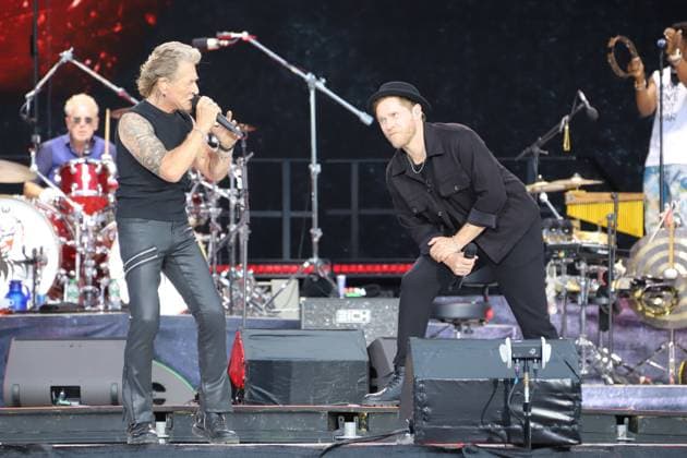 Bilder des Jahres 2024, Entertainment 07 Juli Entertainment Themen der Woche KW27 Entertainment Bilder des Tages Peter Maffay & Band - We Love Rock n Roll Peter Maffay, Johannes Oerding, Peter Maffay & Band - We Love Rock n Roll - Farewell Tour 2024, Trabrennbahn Bahrenfeld, Hamburg, 07.07.2024 Copyright: xEventpressxBecherx