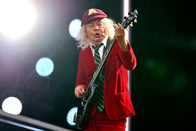 Bilder des Jahres 2024, Entertainment 08 August Angus Young von AC DC live bei einem Konzert der Power Up -Tour auf dem Messegelände. Hannover, 31.07.2024