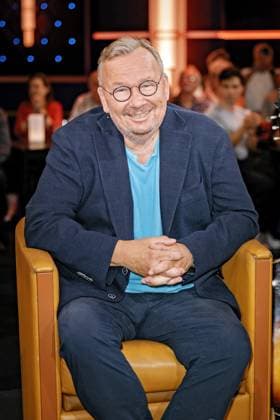 MDR - Riverboat. Entertainer Bernd Stelter anläßlich der Aufzeichnung der MDR - Talkshow Riverboat am 23.08.2024 in der Mediacity Leipzig. 20240823SFL0020