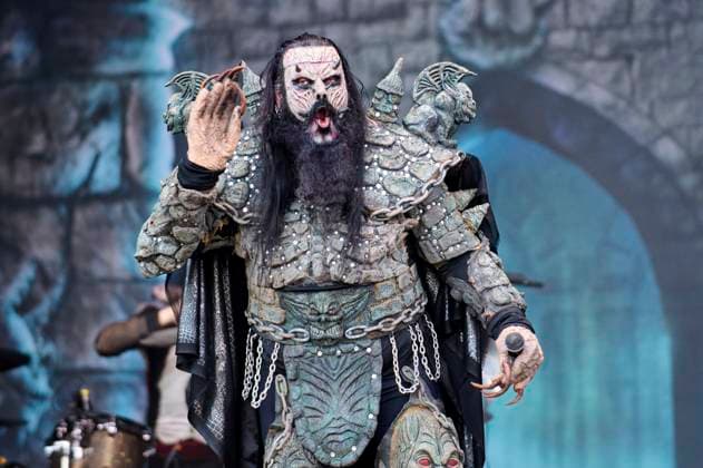 Bilder des Jahres 2024, Entertainment 08 August Entertainment Themen der Woche KW34 Tomi Mr. Lordi Putaansuu von Lordi live auf dem Riverside Festival. Aarburg, 24.08.2024
