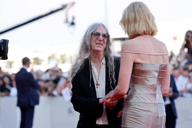 Entertainment Themen der Woche KW35 Bilder des Jahres 2024, Entertainment 08 August Entertainment Bilder des Tages Patti Smith und Cate Blanchett bei der Opening Ceremony mit der Premiere des Kinofilms Beetlejuice Beetlejuice auf der Biennale di Venezia 2024 81. Internationale Filmfestspiele von Venedig im Palazzo del Cinema. Venedig, 28.08.2024
