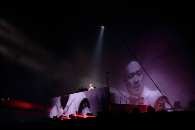Bilder des Jahres 2024, Entertainment 09 September Entertainment Themen der Woche KW37 Entertainment Bilder des Tages Paul Kalkbrenner bei einem Konzert in der Waldbühne in Berlin, 14. September 2024. Paul Kalkbrenner Konzert Berlin