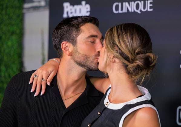 September 13, 2024, Los Angeles, California, USA: Joey Graziadei and Kelsey Anderson arrive to the People + Chain Celebrate People Magazine s 50th Anniversary event at Chain House on Friday September 13, 2024 at the Chain House in Los Angeles, California. JAVIER ROJAS PI Los Angeles USA - ZUMAp124 20240913_zaa_p124_183 Copyright: xJavierxRojasx