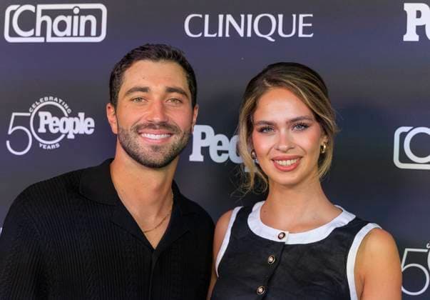 September 13, 2024, Los Angeles, California, USA: Joey Graziadei and Kelsey Anderson arrive to the People + Chain Celebrate People Magazine s 50th Anniversary event at Chain House on Friday September 13, 2024 at the Chain House in Los Angeles, California. JAVIER ROJAS PI Los Angeles USA - ZUMAp124 20240913_zaa_p124_178 Copyright: xJavierxRojasx