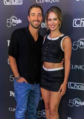 September 13, 2024, Los Angeles, California, USA: Joey Graziadei and Kelsey Anderson arrive to the People + Chain Celebrate People Magazine s 50th Anniversary event at Chain House on Friday September 13, 2024 at the Chain House in Los Angeles, California. JAVIER ROJAS PI Los Angeles USA - ZUMAp124 20240913_zaa_p124_179 Copyright: xJavierxRojasx