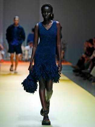 PFW - CFCL Runway A model walks the runway during the CFCL Womenswear Spring-Summer 2025 show as part of Paris Fashion Week on September 23, 2024 in Paris, France. Photo by Alain-Gil Gonzalez ABACAPRESS.COM Paris France Copyright: xGonzalezxAlain-Gil ABACAx