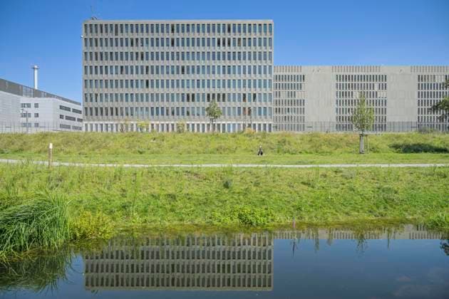 Bundesnachrichtendienst, Rückseite, Südpankepark, Mitte, Berlin, Deutschland