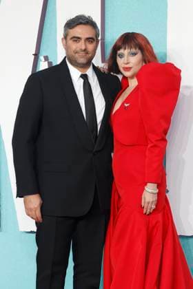 Michael Polansky and Lady Gaga attend the UK Premiere of Joker: Folie a Deux at Cineworld Leicester Square in London. SEPTEMBER 25th 2024  CMYx24289