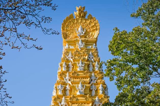 Sri Ganesha Hindu Tempel, Hasenheide, Neukölln, Berlin, Deutschland